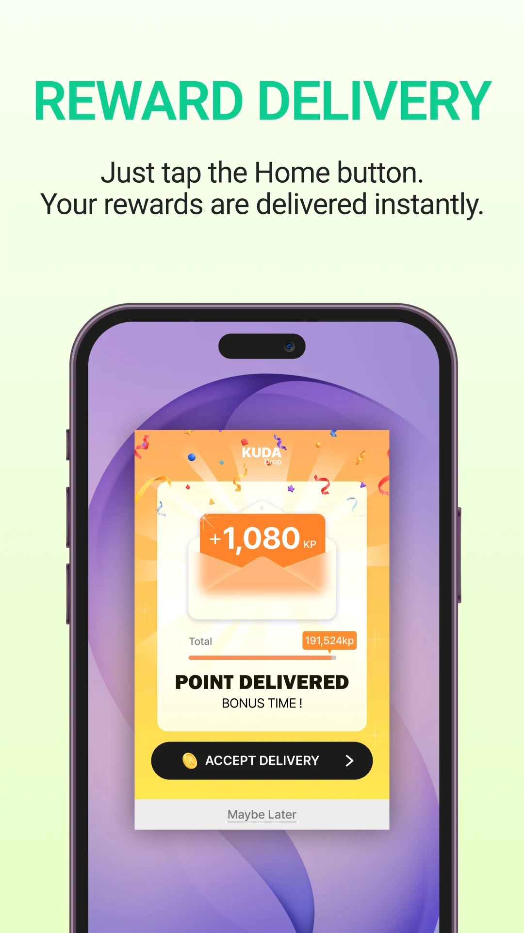 KUDA Drop: Home Button Rewards screenshot
