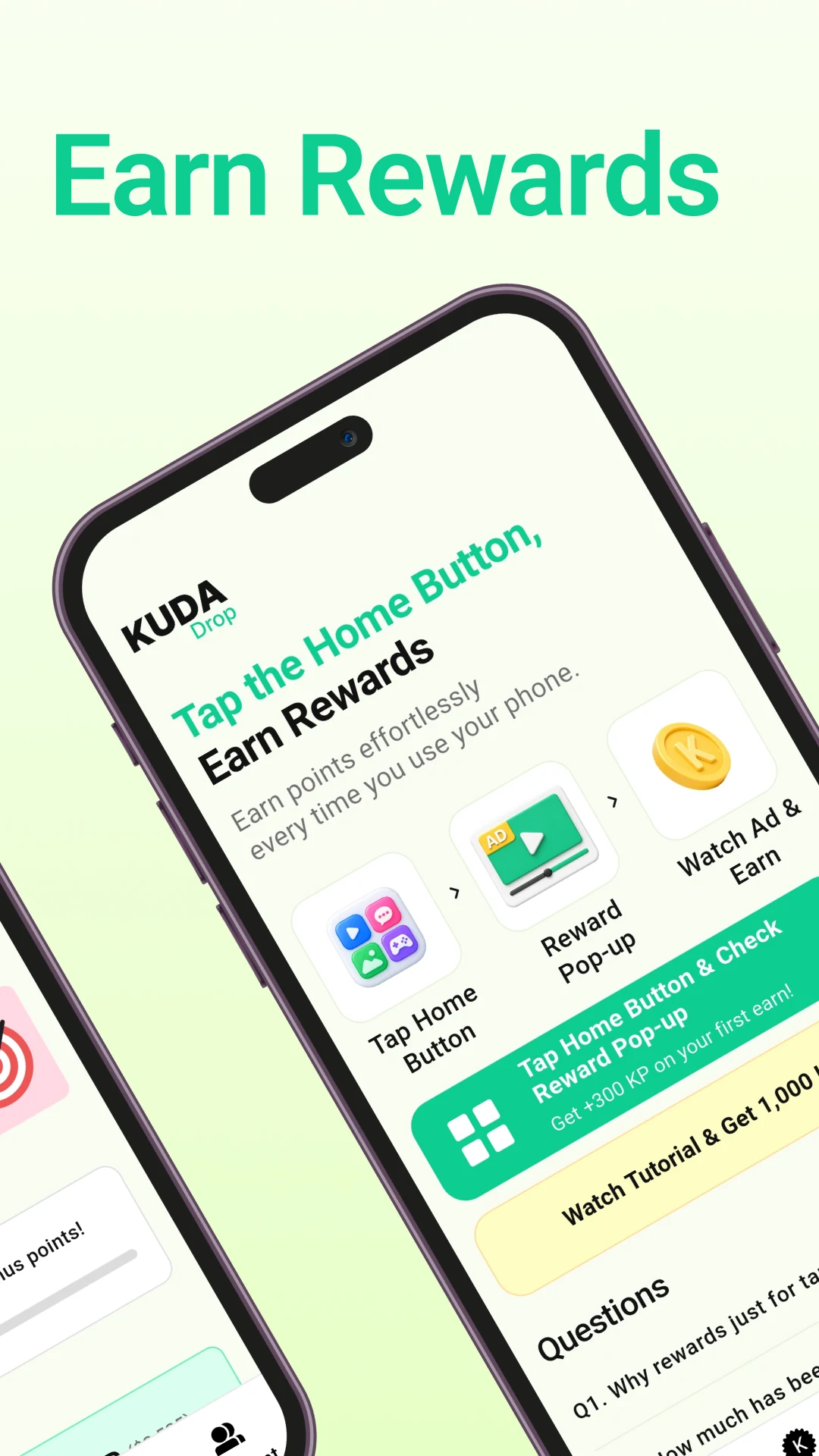 KUDA Drop: Home Button Rewards screenshot
